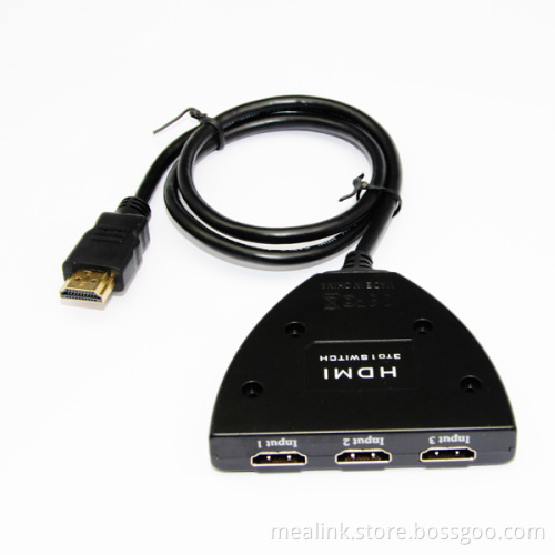 3X1 1.3V HDMI Switcher with HDMI Cable and Switch Button